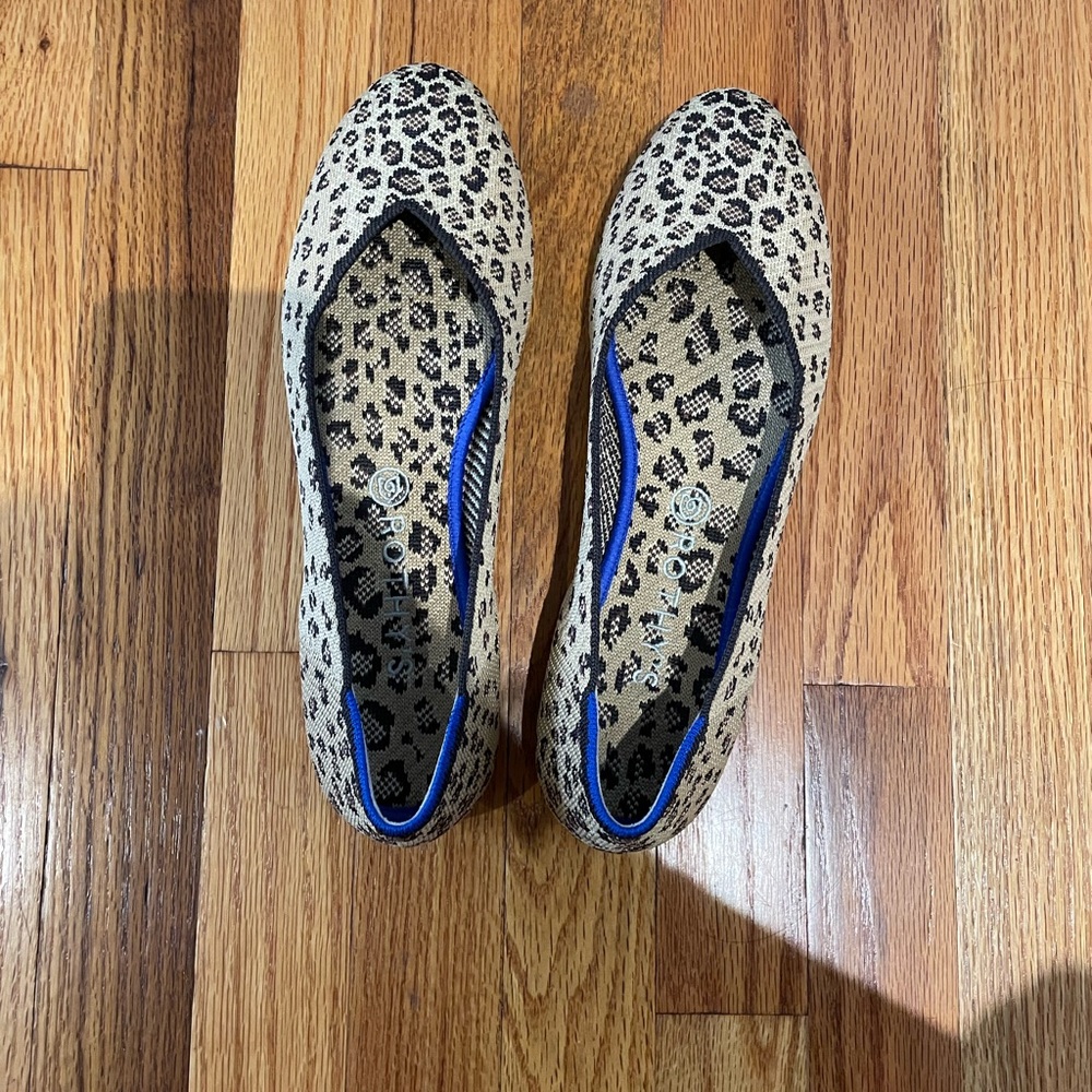 EUC Rothy’s Cheetah Flats